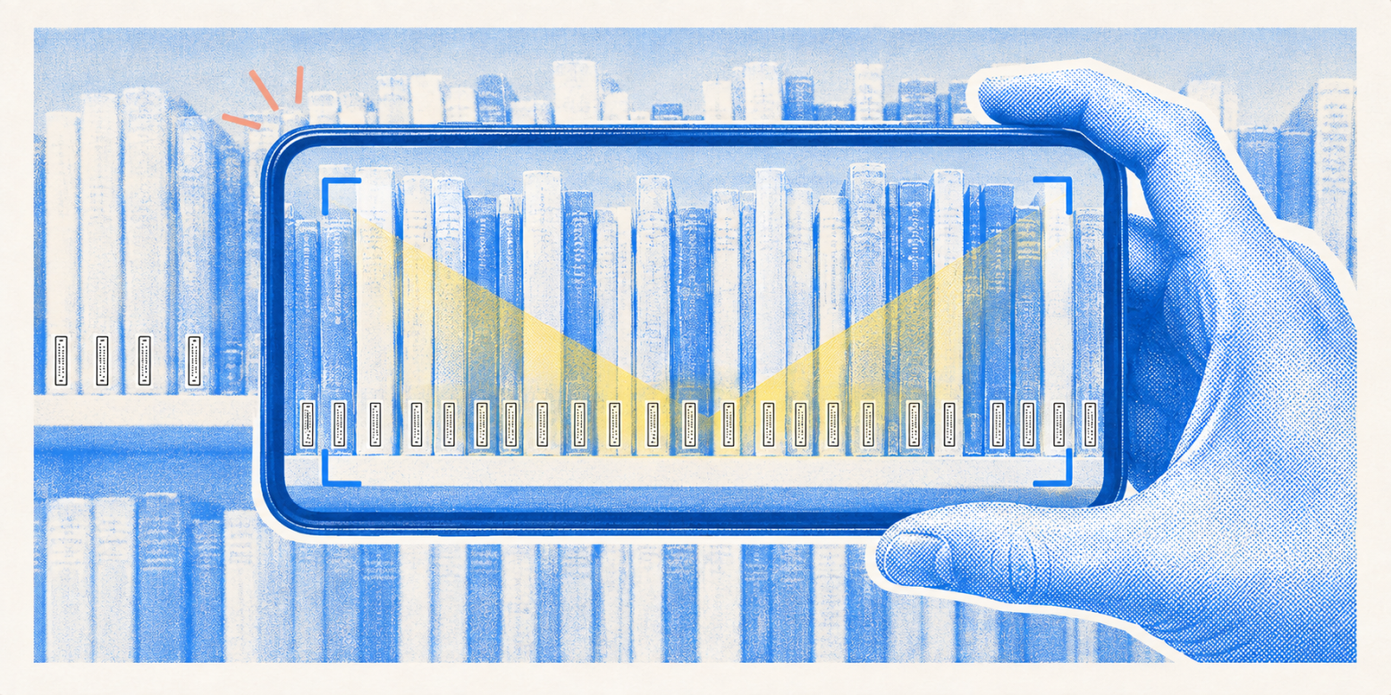 A full shelf being captured with UR MultiScan